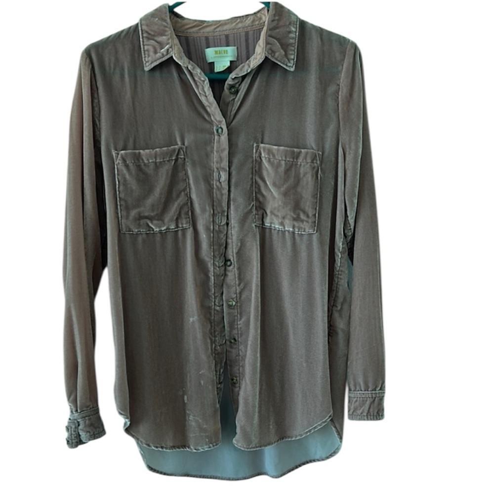 Maeve pink velvet Shirt